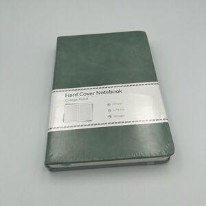 CAGIE Lined Notebook - 320 Pages 100 Gsm - A5 Leather 5.7x8.3” - Green - New